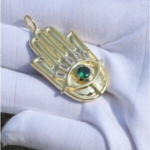 Brent Neale Look-alike Gold Plated Large Hamsa Pendant- New- Custom …